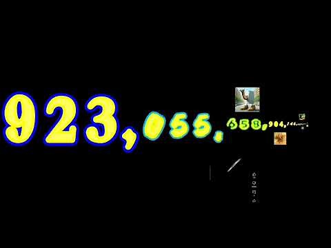 Numbers 0 to 1 Quadragintillion with sound effect