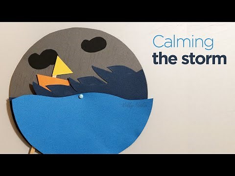 Calming the storm | Sunday school Crafts | Miracles of Jesus
