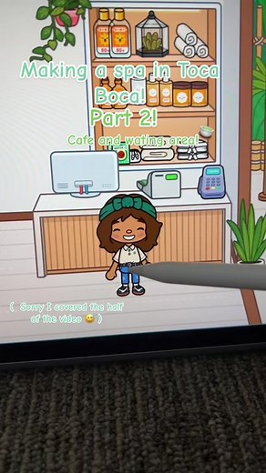 Spa Creation in Toca Boca: Waiting Area and Café Design