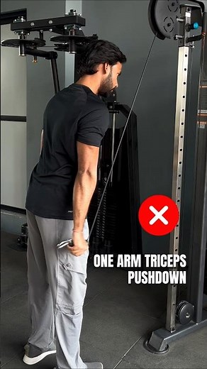 The NEW Best Way to Do Tricep Pushdowns? (Proper Cable Setup) #shorts