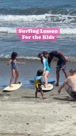🌊 Surf Lesson Day! 🌞 Yes — she can! 💪🏄‍♀️ Starting young at just 6 years old, catching waves and smiles! 🫶 Please excuse my kids… they want to teach too! 😂💦 Teaching them how to surf is fun — but watching them try to teach you back? Priceless! 🤙💙 Let’s keep raising the next wave of little rippers here in Baler! 🌴🌊 #SurfLessons #KidsWhoSurf #BalerSurfing #SurfPH #SurfFam #SaltwaterKids #GromLife #LearnToSurf #BalerAurora #surfline #fblifestyle | Saltwater Beachfront Lodge Baler Aurora