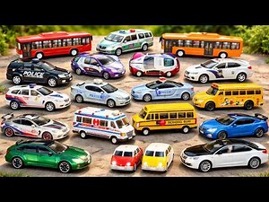 🚓 20 Amazing Toy Cars, Police Cars & School Buses Collection | Kids Toy Vehicles