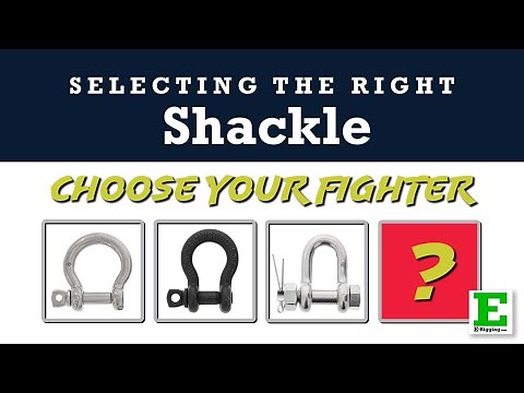 How to Choose the Right Rigging Shackle - What WLL, Bow-type, and Pin-Type Do You Need?