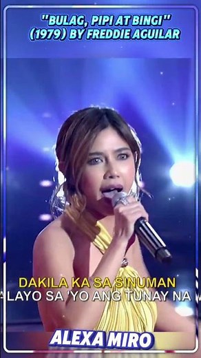 "ALEXA MIRO SINGS FREDDIE AGUILAR'S 'BULAG, PIPI AT BINGI' – POWERFUL PERFORMANCE! (Part 2) 💥🎤🎶