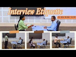 Mastering the Interview: Etiquette Demonstration by Our Trainees!