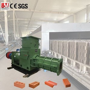 [Hot Item] Wall Cladding Concrete Clay Ceramic Roofing Tiles Brick Block Extruder Press Making Machine