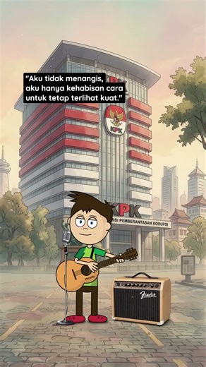Runtuh 🎸 Cartoon Acoustic Cover | Feby Putri x Fiersa Besari ✨ #shorts
