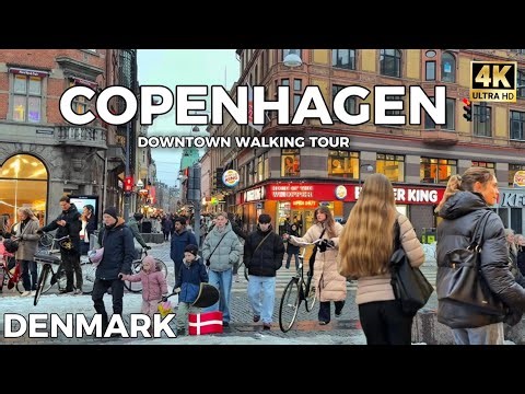 Denmark: Explore Copenhagen’s Top Shopping Street & Scandinavia’s Stunning Center – 4K Strøget Walk