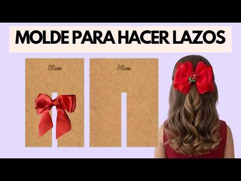 Molde para hacer Lazos de cabello 🎀 base de moños 💝 #lazos