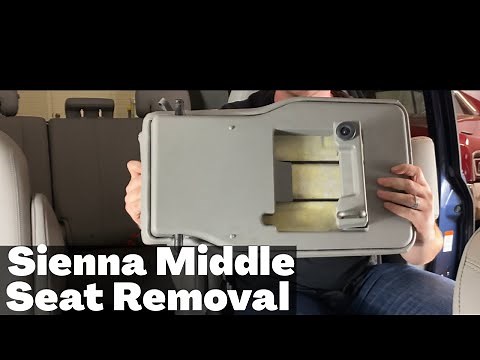 2011 - 2020 Toyota Sienna Middle Child Seat - How to Remove & Install Second Row Center Jump Seat