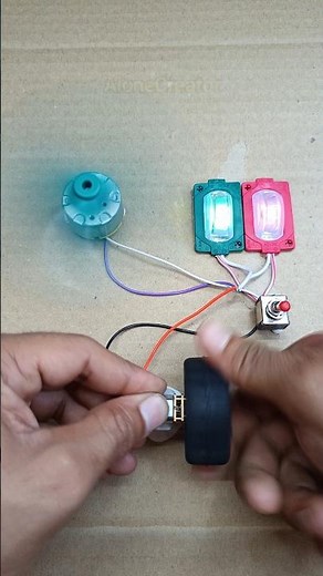DIY Electricity Generation with Mini Gear Generator Motor | #shorts #dcmotor