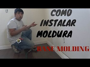 How to install base molding