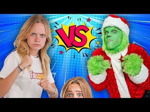 The Fun Squad! Fun Squad VS Grinch Escape the Babysitter and Save Christmas