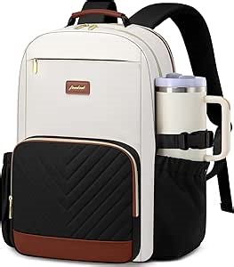 Laptop Backpack for Women Bookbag: 15.6 inch Work School Backpacks with Pouch Pocket for Large Capacity Cup & USB Charger College Book Bag Travel Business Nurse Teacher Bookbags Anti-theft Back Pack