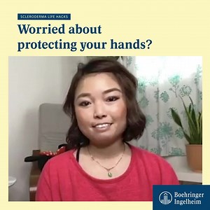 Changes to the hands and skin is a common side effect of having #scleroderma. Check out this great hack that Canadian patient Lyna uses to keep her hands safe and warm. #sclerodermalifehacks | Boehringer Ingelheim | Facebook