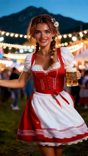 Dance Until the Sauerkraut Burns – Bavarian Rave meets Dirndl Shuffle! 🔥🇩🇪 #rave, #edm, #dirndl