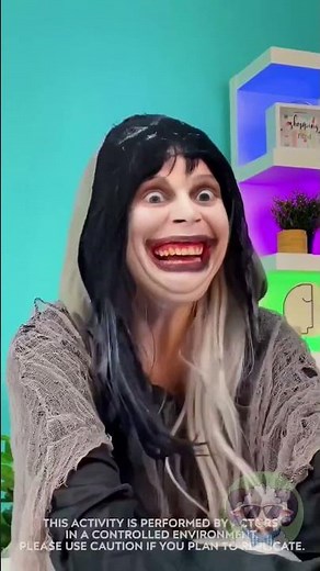 Monster Nail Makeover 💅🎃 #funny #hack #comedy #nails #humor