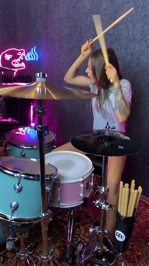 Drum Cover of Black Veil Brides' 'In The End' by Female Drummer
