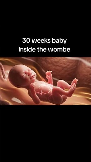 30 Weeks Baby Inside the Womb | Baby Development at 30 Weeks of Pregnancy | Animated Video