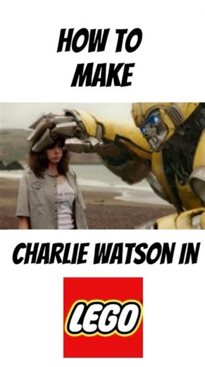 How to make Charlie Watson from Bumblebee in Lego #lego #bumblebee #haileesteinfeld #transformers