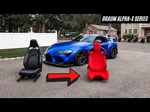 Mk5 Supra Aftermarket Seat Install | Braum Alpha X Series Seats
