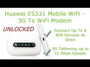 Huawei Mobile Wifi E5331 Review- Convert 3G To WiFi With Portable 3G WiFi Modem
