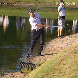 6.2M views · 10K reactions | All or nothing from the water. An all-time TOUR Championship moment from Bill Haas. #TOURVault | PGA TOUR | Facebook