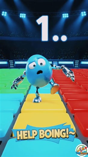 Step on the RIGHT Color! 🟩🟥 Trapdoor Challenge #Shorts #cartoon #animation
