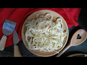 String cheese / Moshalal Cheese / homemade string cheese from mozzarella cheese