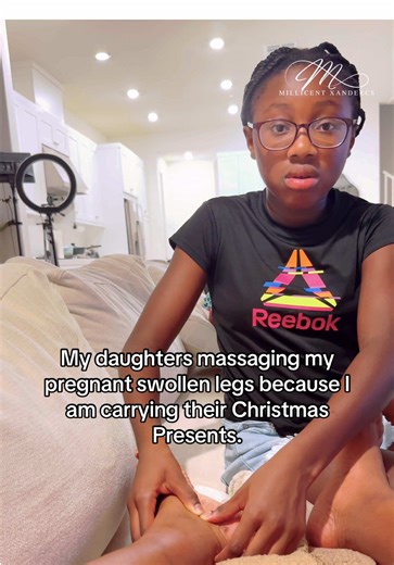 Pregnant Mom Enjoys Sweet Daughter Massage