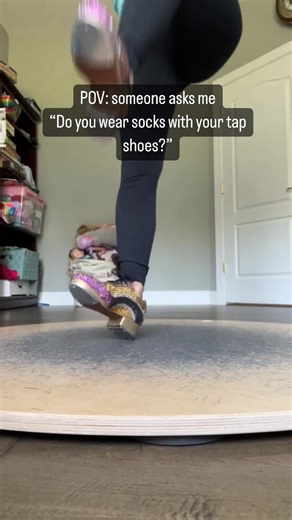 Seriously though. #tapdance #tapshoes #nosocks