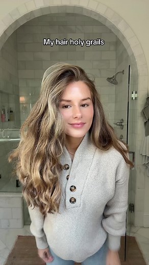 My hair holy grails #hair #hairtok #hairstyle #hairtutorial #hairtransformation