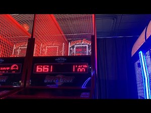 Playing Super Shot until I get 60 points on all six machines 🏀