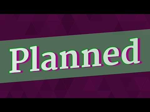 PLANNED pronunciation • How to pronounce PLANNED