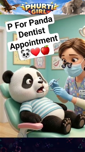 🐼 P For Panda Went To Dentist | Superhero Kids #cartoon