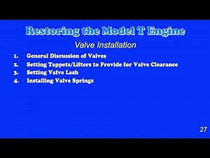 Engine 27 Install Valves