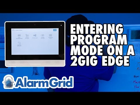 2GIG Edge: Entering Programming Mode