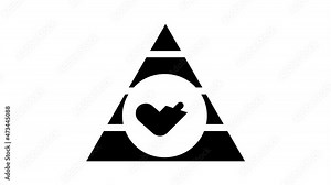 balanced diet animated glyph icon balanced diet sign. isolated on white background