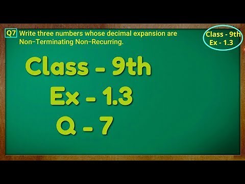 Class - 9th, Ex - 1.3, Q 7 ( NUMBER SYSTEM ) CBSE NCERT
