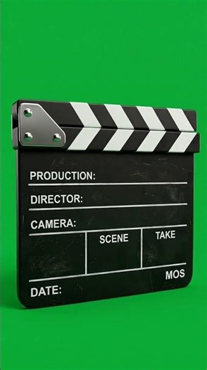 Animated Clapper Board Green Screen | Free Copyright Video Editing Effect #shorts
