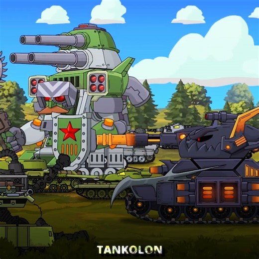 A squad of Soviet monsters 🔥💪🏻 #homeanimations #tankcartoon #tankcartoonanimator #cartoonabouttanks