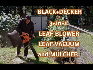 BLACK+DECKER Corded 3 in 1 Leaf Blower, Vac, and Mulcher, 12 AMP, Model BV3600