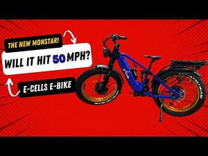 E-Cells MONSTAR E-Bike: 50+ MPH of Pure Performance! The Ultimate Off-Road Beast!