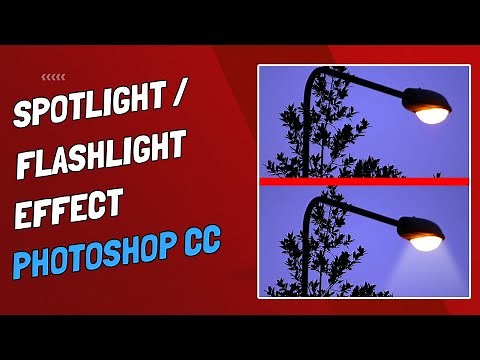 How To Create A Spotlight or Flashlight Effect - Photoshop - Step By Step Tutorial