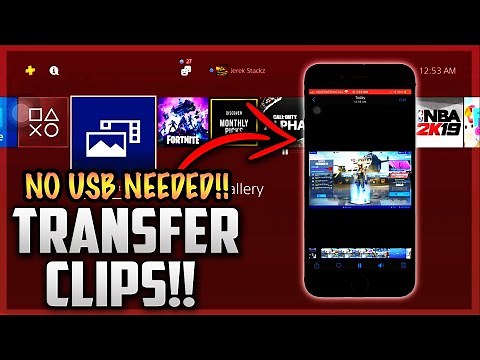 How to TRANSFER PS4 CLIPS to your PHONE! (NO USB NEEDED)