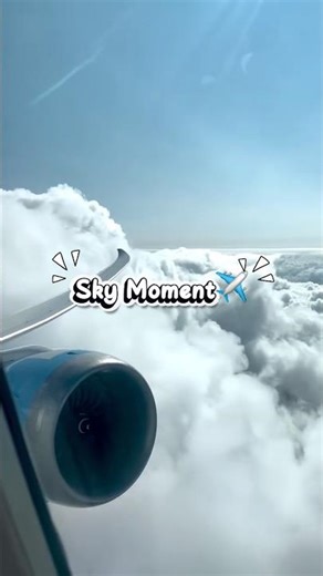 POV: Flying Through Clouds ✈️ Window View #aviation #travel #airport