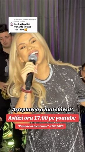 Andrada Cerna 🎤 on Instagram: "La ora 17:00 vă aștept pe YouTube să ascultați varianta LIVE 100% ❤️ ➡️ Andrada Cerna & Formatia - Pune-te în locul meu || LIVE 2026 https://youtu.be/0AnBJI_Ovrw"