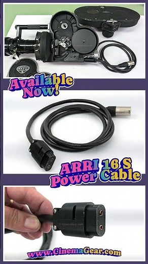 A Replacement Power Cable for the ARRI 16 S/ST 16mm Camera