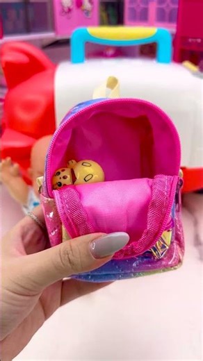 Satisfying With Unboxing Doll Airplane Set Toys, ASMR Video #shorts