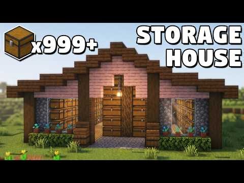 Minecraft Ultimate Storage House Tutorial [How to Build]